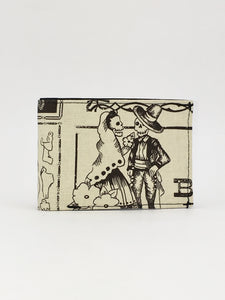 Dead dancing couple handcrafted billfold wallet