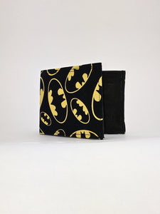 Batman shield classic print handcrafted billfold wallet