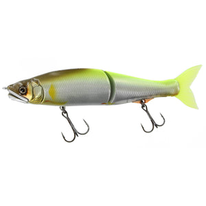 Gancraft Jointed Claw Zepro 178 Wakebait Flashing GM Chartreuse