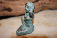 Load image into Gallery viewer, Antiqued Look Mermaid Figurines Solid Cast Iron 2 3/4 inches, Great item to add to nautical beach decor crafts, N-55A