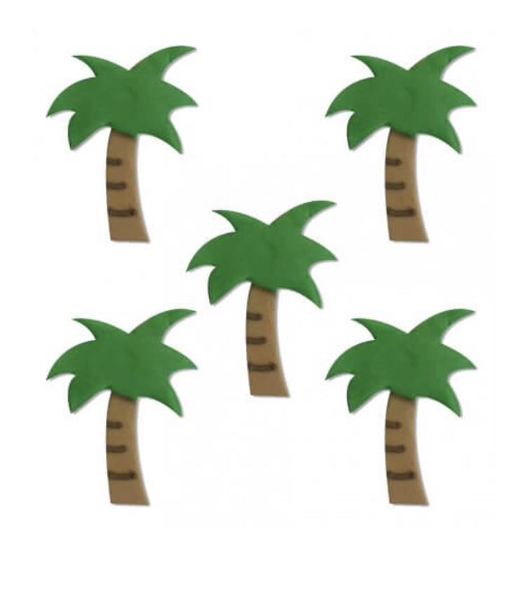 Anniversary house - sugar craft palm trees