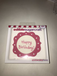 Anniversary house - sugar craft happy birthday