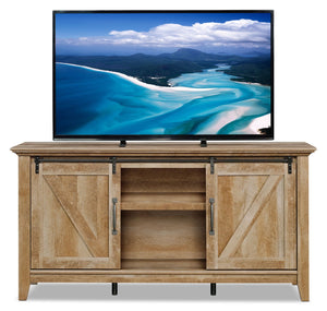 Dakota Pass 65" TV Stand – Craftsman Oak|Meuble pour téléviseur Dakota Pass de 65 po