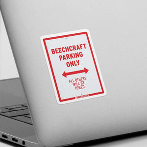 BeechCraft Parking Only - Sticker