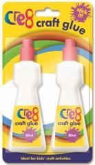 Cre8 Craft Glue 2 x 80ml Children's Arts  and Crafts Glue 2 Pack P2909