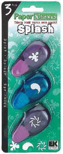 EK Success Paper Shapers 3 Piece Punch Set SPLASH For Scrapbooking, Card Making & Craft Projects