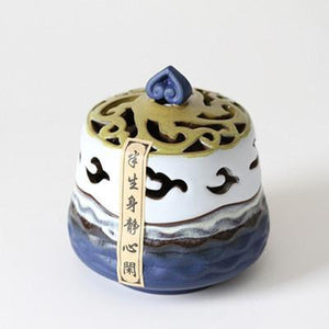 Ceramic Incense Burner From China Taiwan Lucky Coil Incense Holder Ceramic Crafts Home Decoration Sandalwood Censer Cone