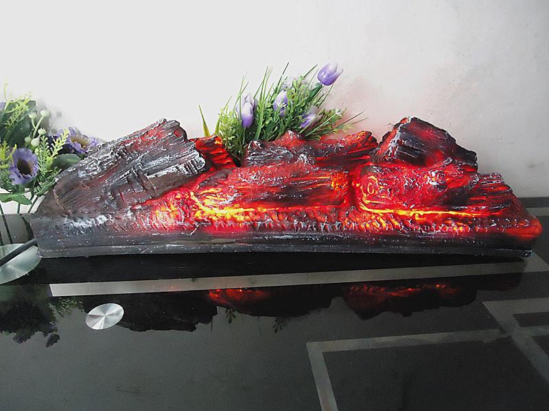 Electric fireplace simulation firewood Bonfire shoot props hall decorations art craft small Size
