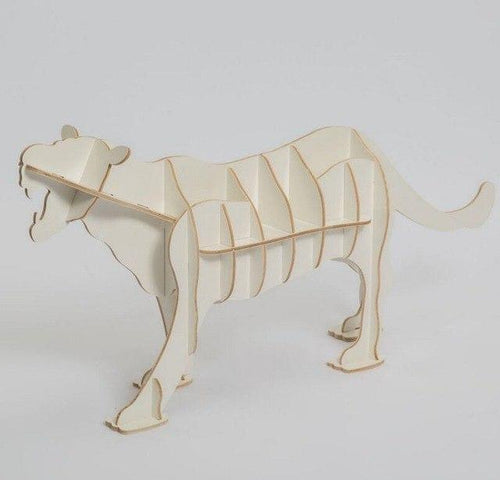 craft ornaments creative home arts leopard simulation wood crafts creative home furnishing Wooden Shelves Coffee Table cheetah