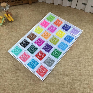 Colorful Set Fingerprint Painting Vintage Crafts