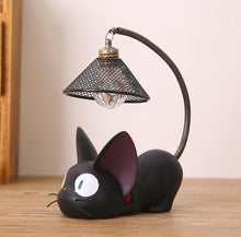 Load image into Gallery viewer, Creative Led Table Lamp Decoration Kiki&#39;S Delivery Service Magic Jiji Cat Hayao Miyazaki Cute Cat Home Decoration Resin Crafts