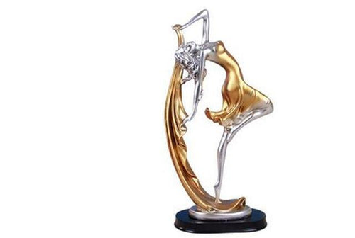 Elegant Home Decor Dancing Girl Figurines Table Craft European Miniatures Decorative Doll Wedding Gift Status