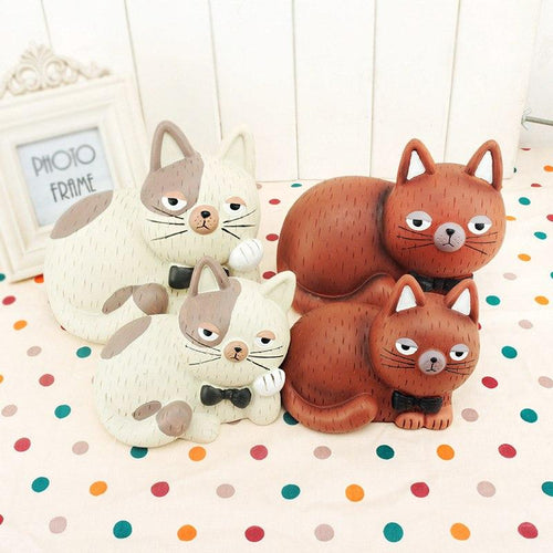 Cute Tabby Cat Coin Piggy Bank