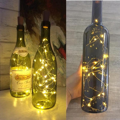 Garland String DIY Fairy Lights for Glass Craft Bottle New Year Christmas Valentines Wedding Birthday Party Decoration