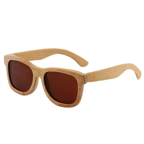 Eyecrafters Brand Unisex Wooden Sunglasses Polarized Retro Vintage Mirrored 100% Natural Bamboo Zm001M