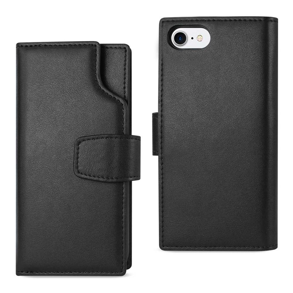 AMZER Handcrafted Genuine Leather RFID Credit Card Holder Wallet Case for iPhone 6 - Black