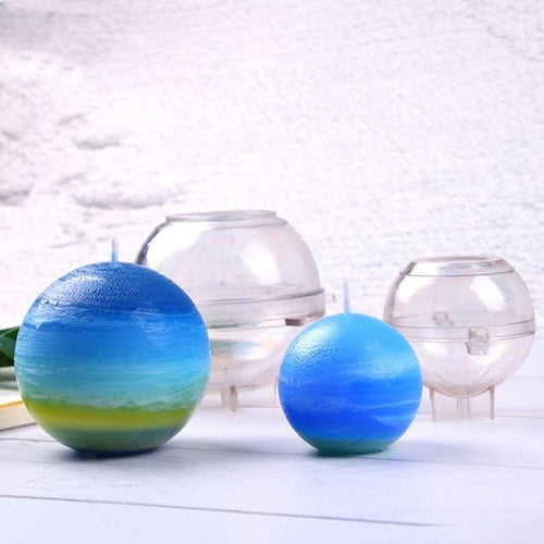 fashion Clear Plastic Candle Mold Candle Making Moulds Candles Soap DIY molds Clay Craft Tools Sphere Pyramidal Shape hot sale