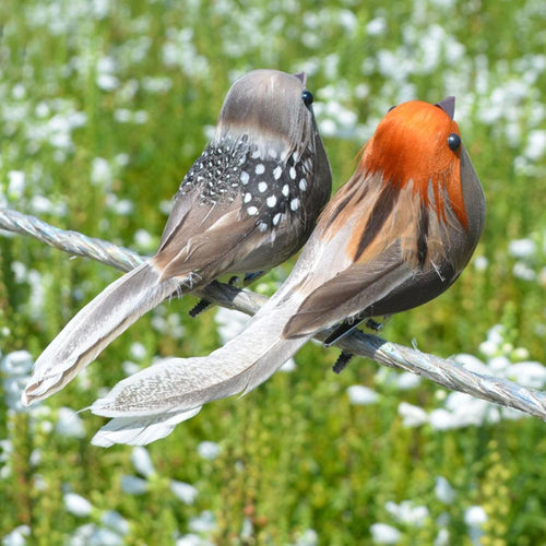 Foam Birds Lawn Figurine Ornament Photo Props Yard Garden Craft Decor with Clip