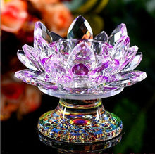 Load image into Gallery viewer, Flower Candle Holder Crafts Glass Decor