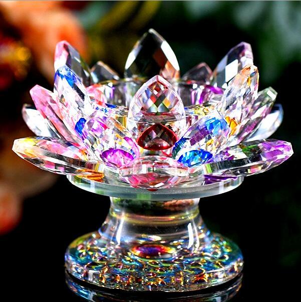 Flower Candle Holder Crafts Glass Decor