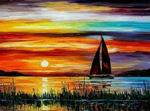 Load image into Gallery viewer, Diamond Painting 5D DIY Embroidery Full Square The Sailboat  Home Decor Crafts&amp;Sewing Needlework Cross Stitch Art Crpsen