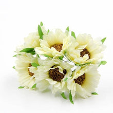 Load image into Gallery viewer, Artificial Sunflower  Bouquet for Party Wedding 6Pcs Craft Supplies